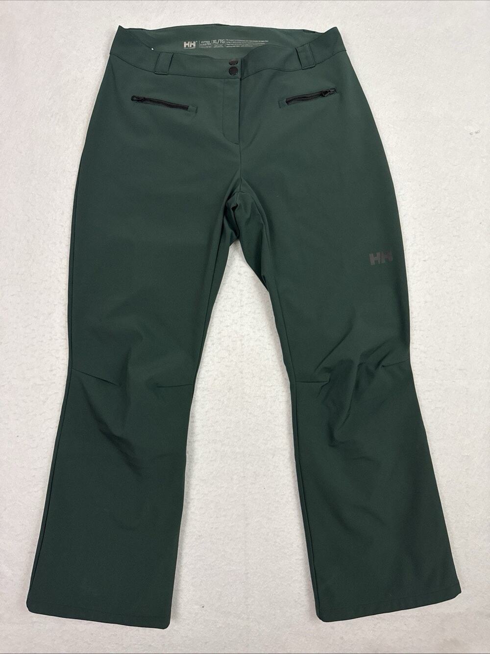 Helly Hansen Bellissimo 2 Ski Pants Womens XL Green Softshell Stretch 65736